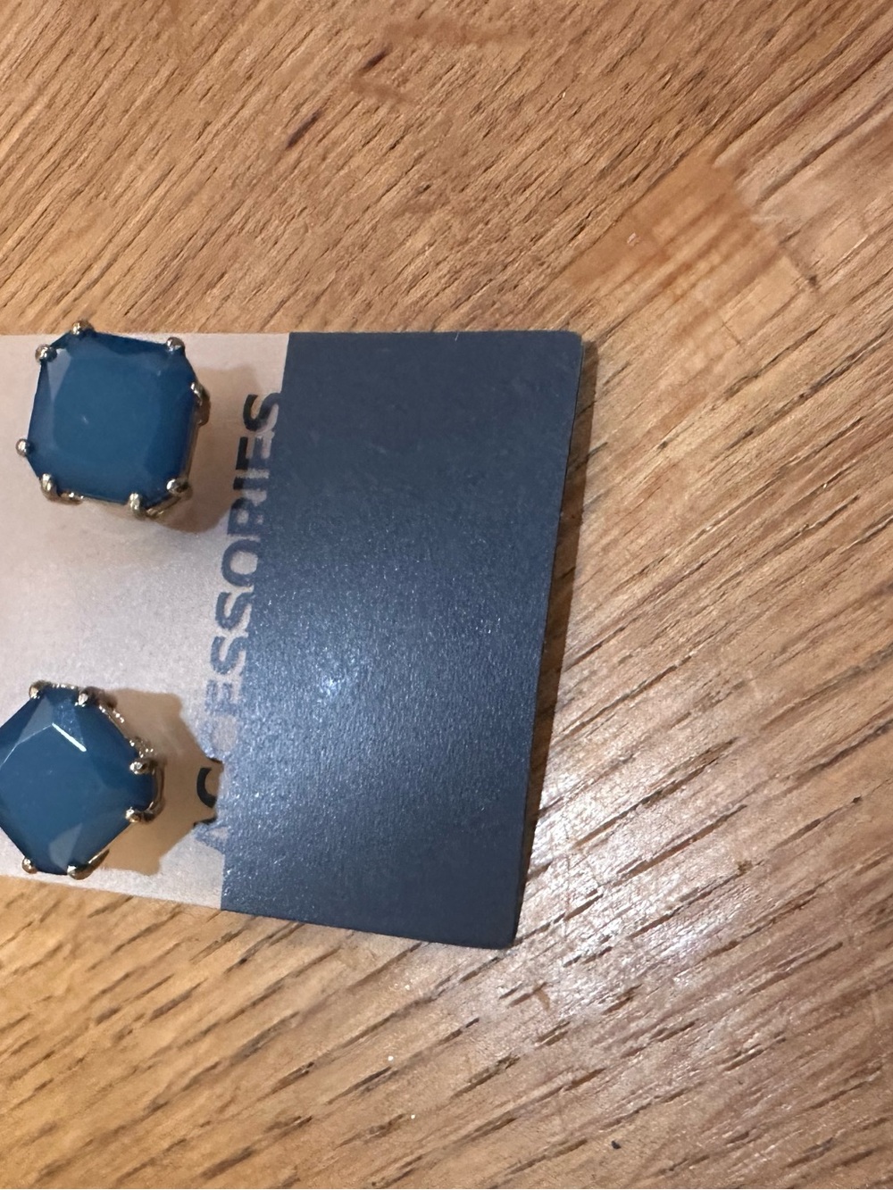 Accessorize Blue Faceted Stud Earrings